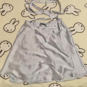 urban outfitters coquette wrap silk skirt